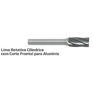 CR-943 Lima rotativa cilíndrica frontal para alumínio 12mm