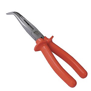 CR-381,0002 Alicate de bico meia-cana curvo 8"