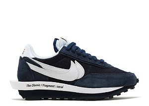 Tênis Nike X Fragment Design X Sacai X Ldv Waffle "Blackened Blue"