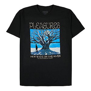 Camiseta Pleasures River Pigment Dye "Black"