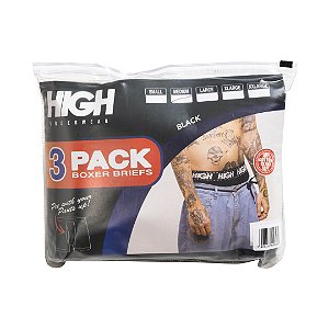 Pack de Cuecas High Boxer "Black"