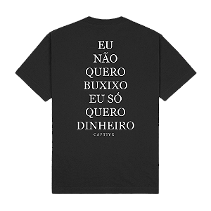 Camiseta Captive Zoi de Gato "Preta"