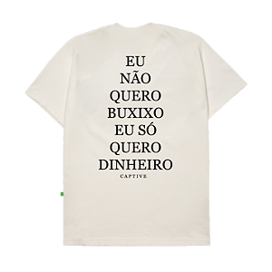 Camiseta Captive Zoi de Gato "Off White"