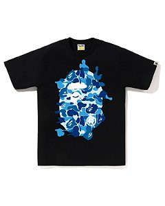 Camiseta Bape ABC Camo Rebuild Big Ape Head "Black"