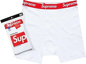 Pack Cueca Supreme Hanes Boxer (4un.) "White"