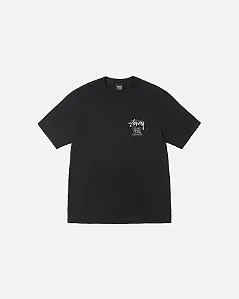 Camiseta Stussy Classic Gear Pig. Dyed "Black"
