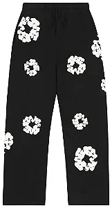 Calça Moletom Denim Tears Cotton Wreath "Black"