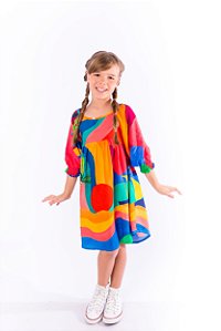 VESTIDO RAGLAM COM ELASTEX