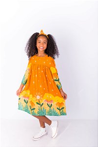 VESTIDO INFANTIL ABELHINHA