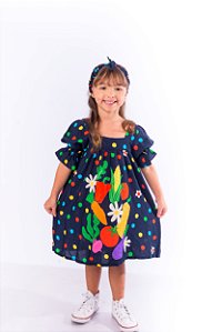 VESTIDO FRUTINHA PALA QUADRADA