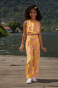 CONJUNTO PANTALONA XADREZ MARÉ