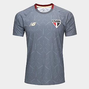 CAMISA NEW BALANCE SÃO PAULO TREINO CINZA 2025