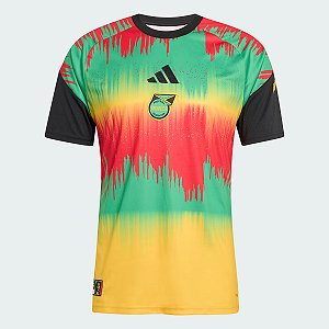 CAMISA ADIDAS JAMAICA - PRE JOGO I BOB MARLEY - 2026