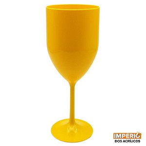 Taça de vinho 330ml amarelo