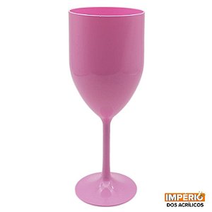 Taça de vinho 330ml rosa bebê