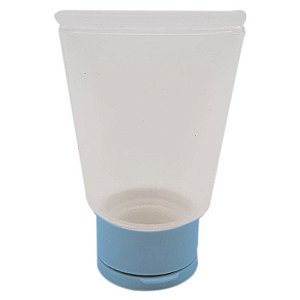 Bisnaga plástica azul bebe para lembrancinha de 30 ml