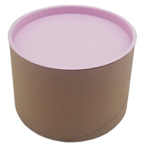 Tubo lata de papelão 7x10 rosa bebe