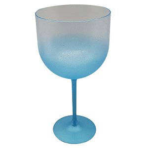 Taça gin degrade azul petróleo 580ml fosco