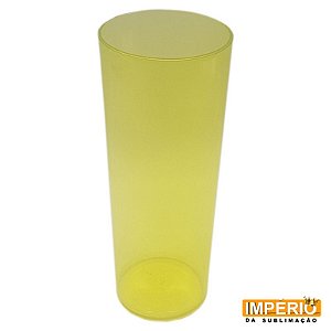 Copo Long Drink Translúcido Amarelo