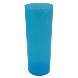 Copo Long Drink Glitter Azul