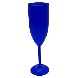 Taça Champanhe Translúcida Azul Bic