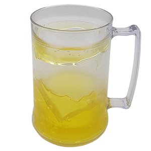 Caneca gel cor amarelo congelante acrílico (P/ Transfer)