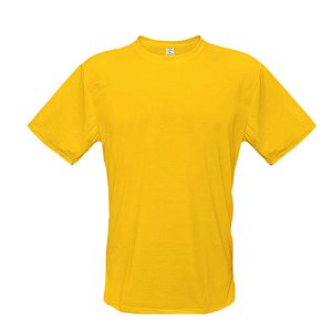 Camiseta amarelo ouro - do P ao GG (100% Poliéster)