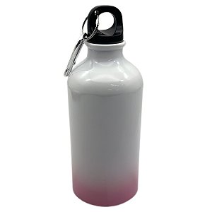 Squeeze mosquetão degradê rosa baixo 500 ml