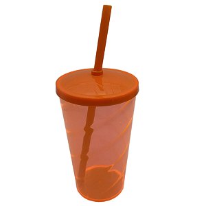 Copo twister translucido laranja 500ml