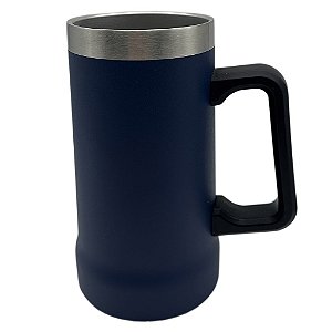 Caneca térmica azul escuro - com alça