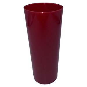 Copo Liso Vermelho Acrif 350ml