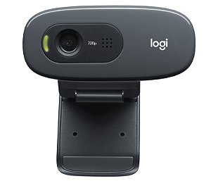 Webcam HD Logitech C270 720p 30 FPS Microfone Integrado