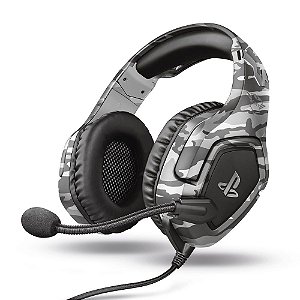 Headset Gamer Trust Gxt 488 Forze-G P2 Cinza Camuflado Ps4