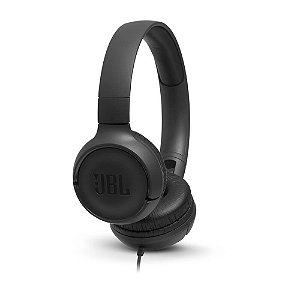 Headphone Tune 500 Preto com Fio 3.5 mm Drivers 32,0mm - JBL