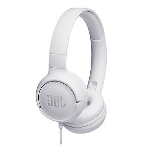 Fone de Ouvido JBL T500 In Ear Branco - JBLT500WHT