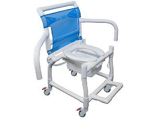 Cadeira de Banho Higiênica 310CL PVC Carcilife c/ Braços Escamoteáveis