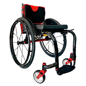 Cadeira de Rodas Smart Vega Monobloco com Encosto e Assento Rígidos