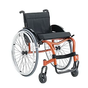 Cadeira De Rodas Monobloco Ativa Modelo Star Lite Ortobras - Cor: Cobre Brilhante