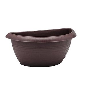 VASO DE PLANTAS TACHO PAREDE CAFÉ -  1,7L - 1  UNIDADE