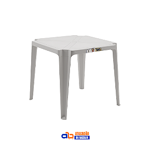 Mesa Inovar Branco Gelo 70x70cm - TopMil