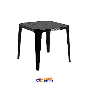 Mesa Inovar Preta 70x70cm - TopMil