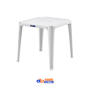 Mesa Coruripe Branca 70x70cm - Solplast