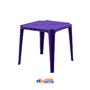 Mesa Coruripe Lilás 70x70cm - Solplast