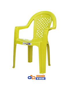 Poltrona de Plástico Jacarecica Amarela - SOLPLAST