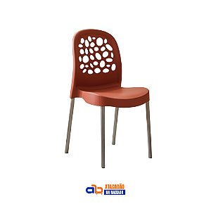 Cadeira Deluxe Terracota 140kg - FortePlástico