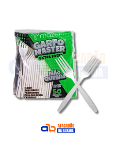 Garfo Extra Forte Não Quebra c/50 unds.