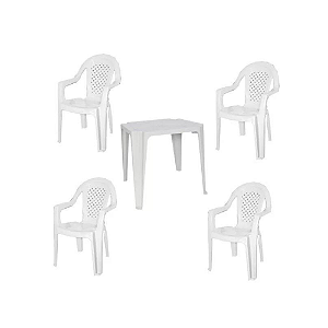 JOGO COSTA ALTA - INOVAR - (1 MESA / 4 POLTRONAS)