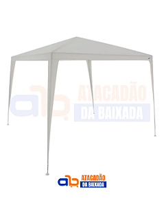 Tenda Branca Gazebo Tubular 3MX3M POLIETILENO
