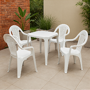 JOGO DE POLTRONA 182KG BRANCO GELO