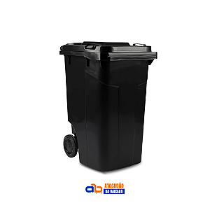 Contentor de Lixo Preto 240L - Usaplast